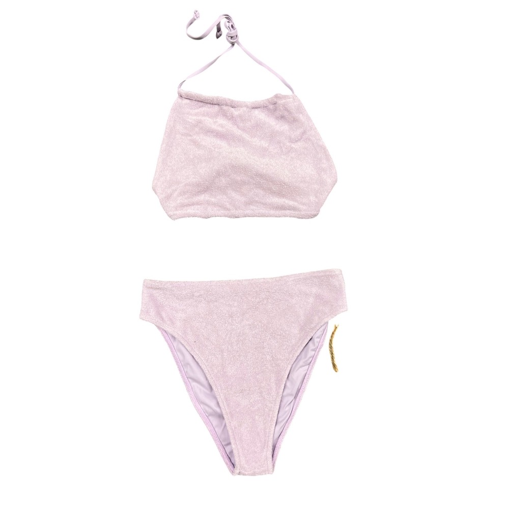 Stone Fox Swim x Free People Piper Top Sola Bottom Orchid Terry Bikini Set Small